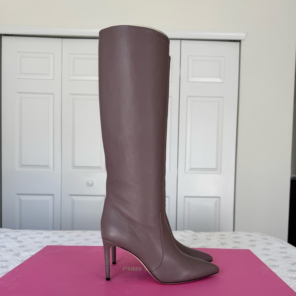Paris Texas leather Boots Taupe
